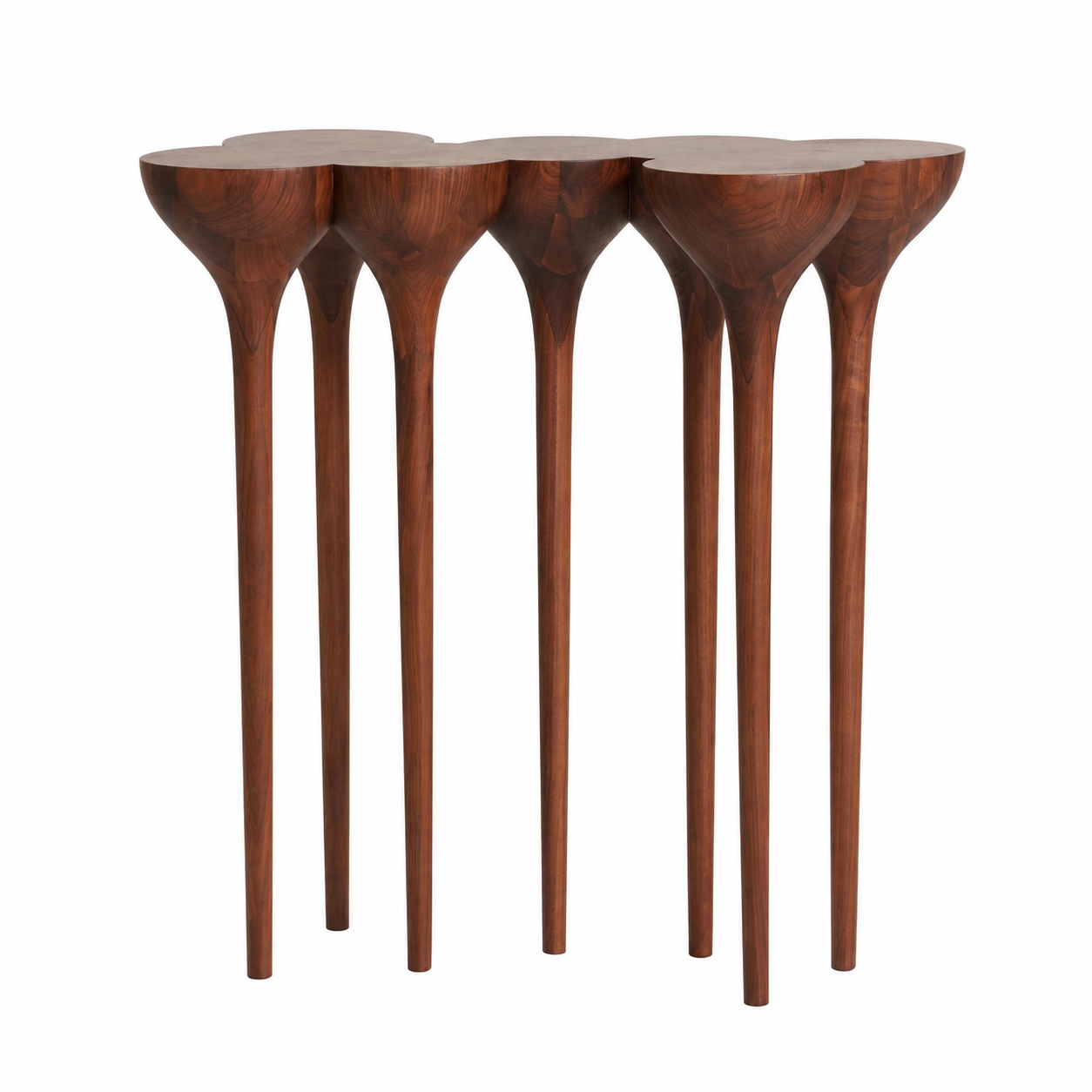 solid walnut console table