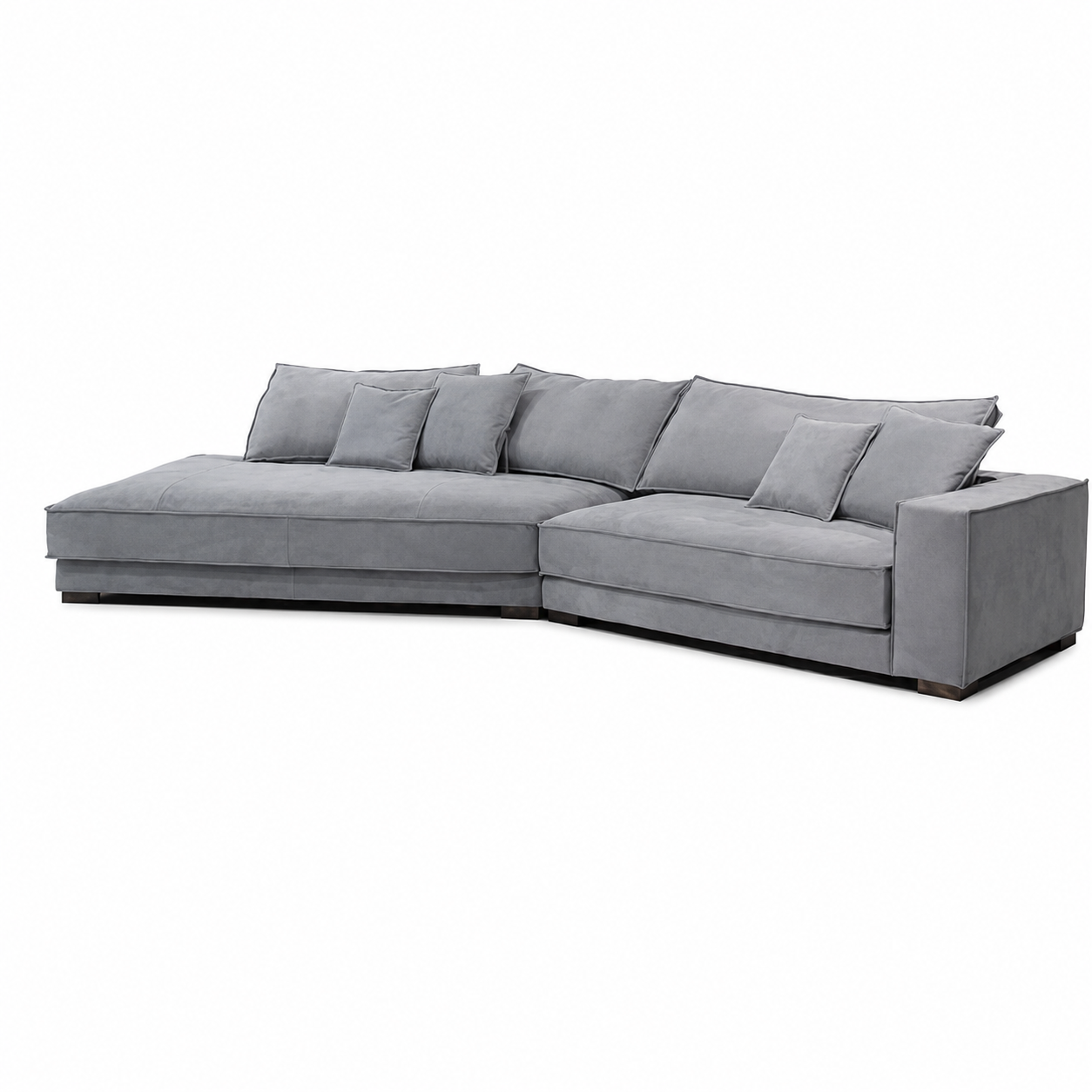 Gray Marlow configurable lounge sofa