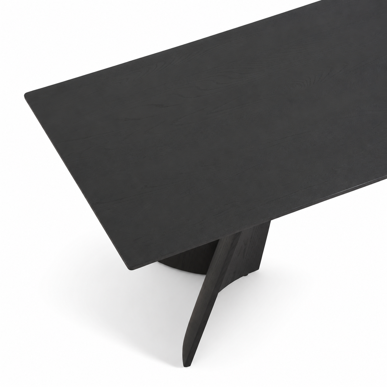 Aven table top down showing inner curvature of the legs