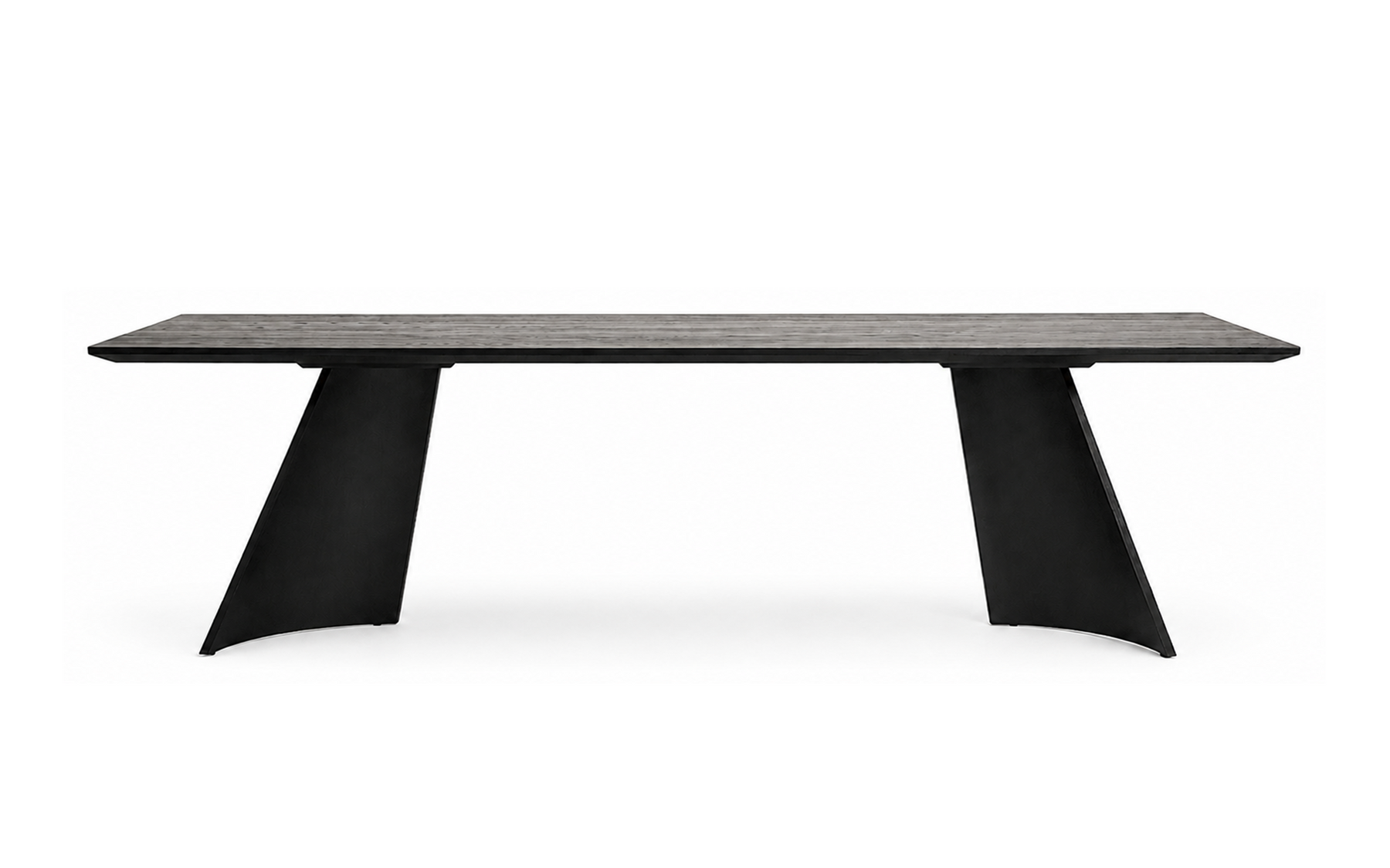 ash timber design with angled pedestal legs, a refined profile and custom finish options.